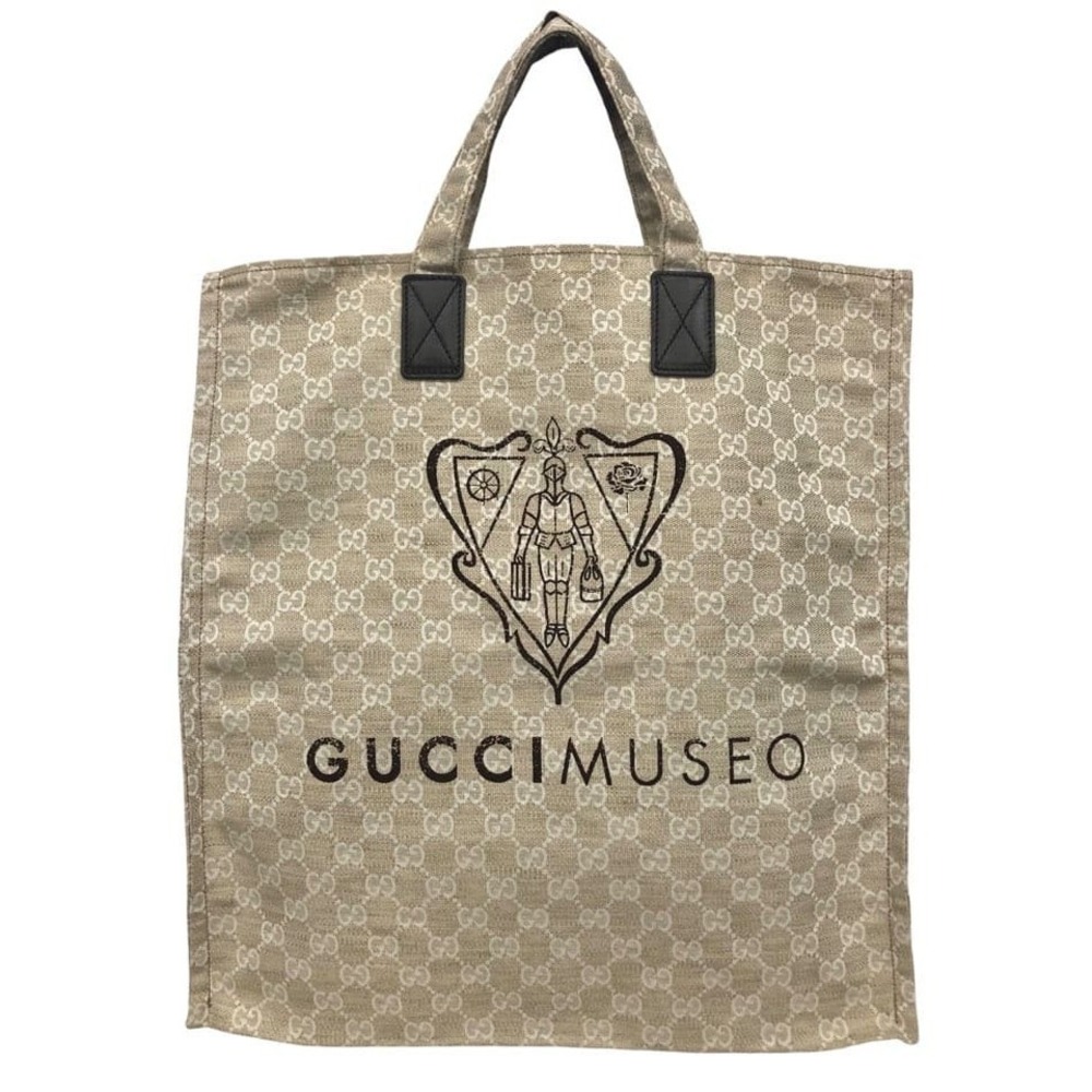 Gucci Museo Tote Bag Handbag Eco GG Canvas